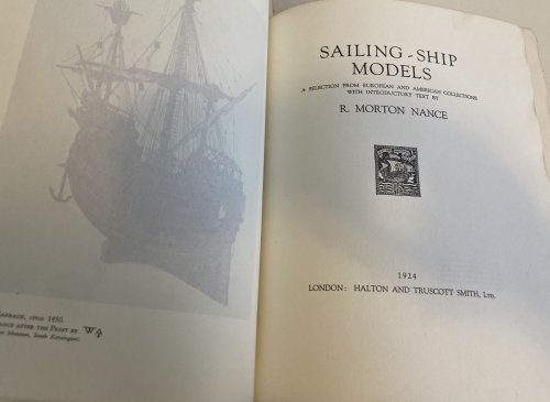 SAILING-SHIP MODELS A Selection from European and American Collections with Introductory Text by R. Morton Nance (Limited Edition)