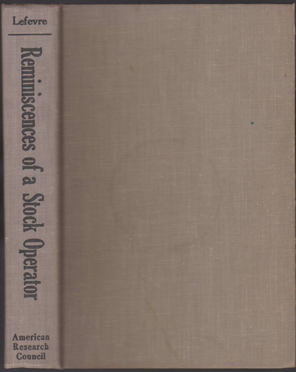 REMINISCENCES OF A STOCK OPERATOR