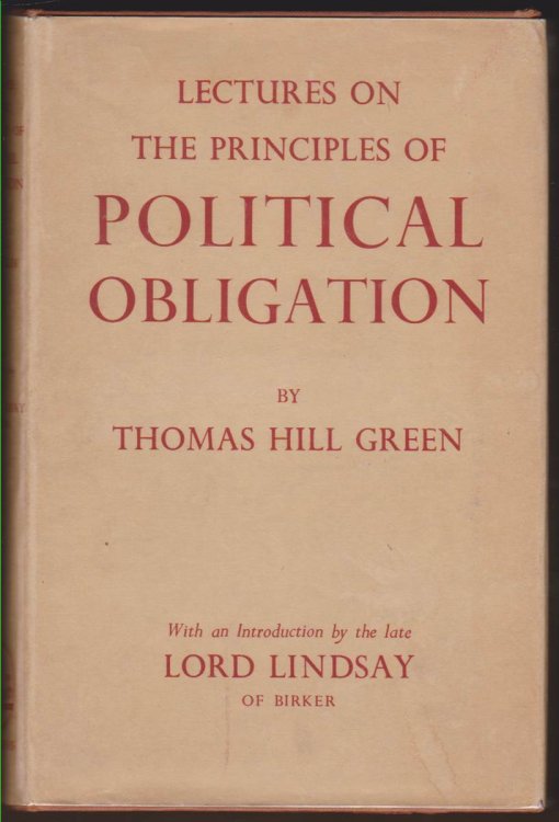 LECTURES ON THE PRINCIPLES OF POLITICAL OBLIGATION