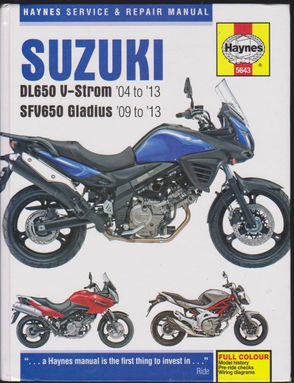 SUZUKI DL650 V-STROM & SFV650 GLADIUS, '04-'13