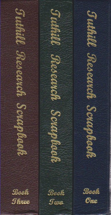 TUTHILL RESEARCH SCRAPBOOK (BOOK 1, 2, AND 3)