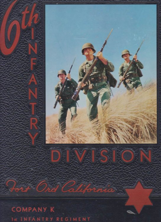 6TH INFANTRY DIVISION FORT ORD CALIFORNIA COMPANY K 1ST INFANTRY REGIMENT