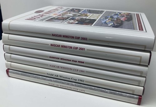 NASCAR WINSTON CUP 1979, 1982, 1995, 1996, 2001, 2003 (6 BOOK SET)