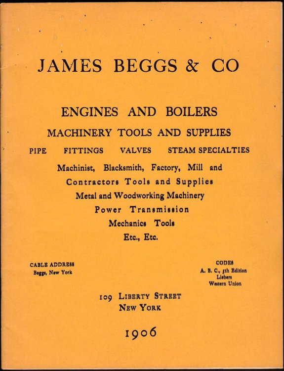 ENGINES AND BOILERS MACHINERY TOOLS AND SUPPLIES