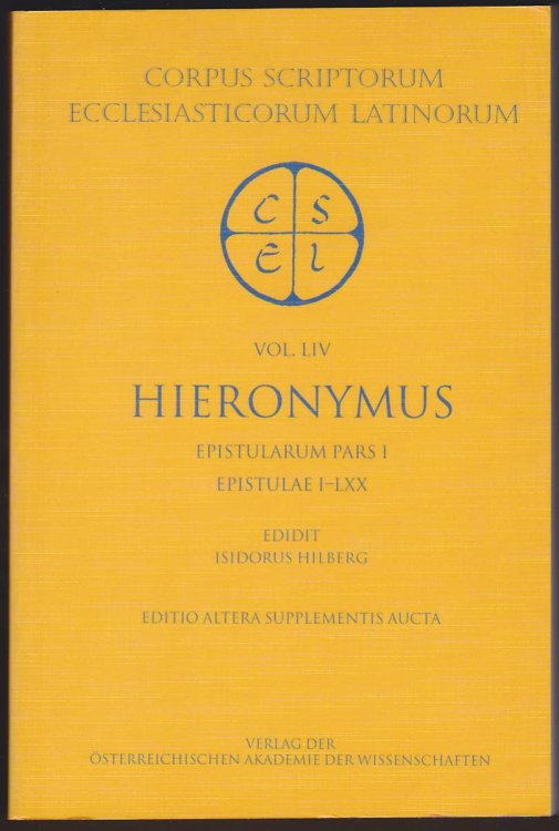 HIERONYMUS Epistularum Pars I Epistulae I-LXX