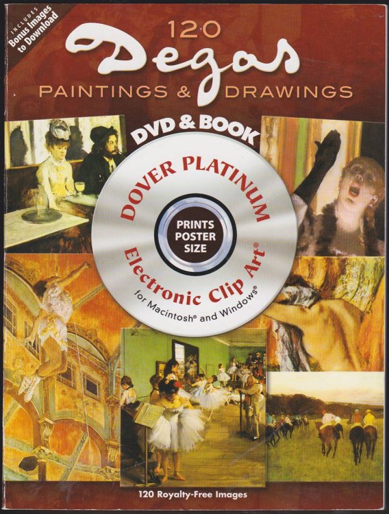120 DEGAS PAINTINGS AND DRAWINGS PLATINUM DVD AND BOOK