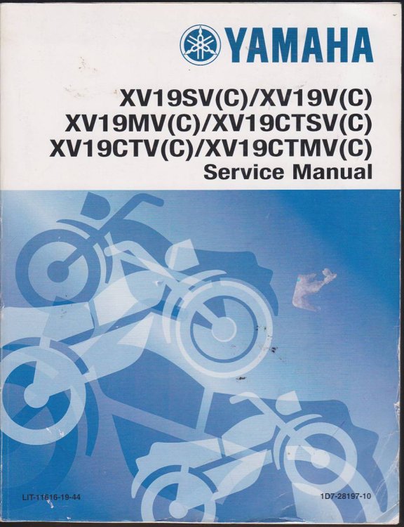 YAMAHA XV19SV (C) /XV19V(C) /XV19MV(C) /XV19CTSV(C) /XV19CTV(C) /XV19CTMV(C) SERVICE MANUAL