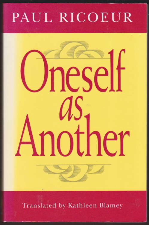 ONESELF AS ANOTHER