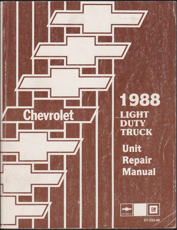 1988 LIGHT DUTY TRUCK UNIT REPAIR MANUAL