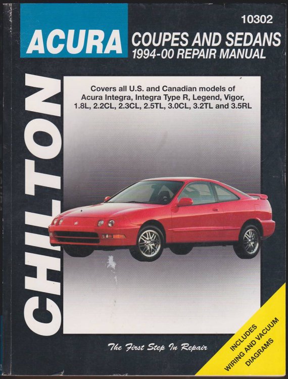 ACURA COUPES AND SEDANS, 1994-00 REPAIR MANUAL