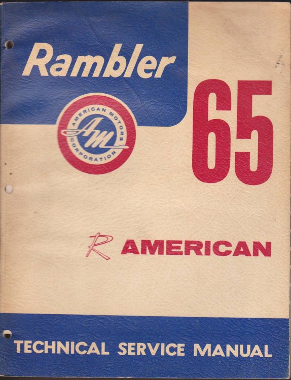 RAMBLER 65 TECHNICAL SERVICE MANUAL