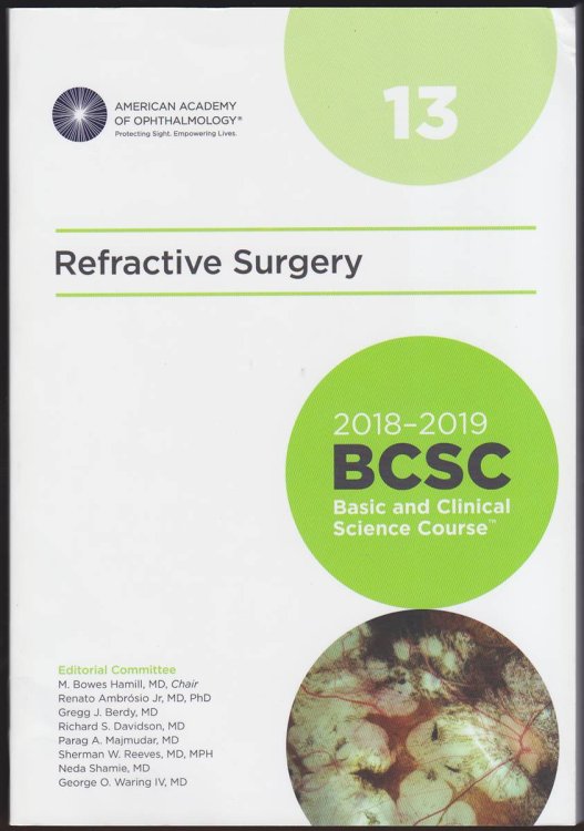 REFRACTIVE SURGERY 2018-2019 BCSC , SECTION 13