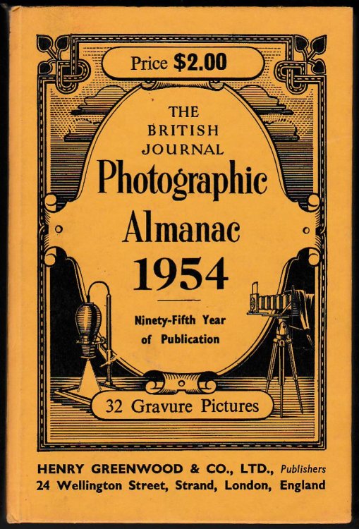 THE BRITISH JOURNAL PHOTOGRAPHIC ALMANAC 1954