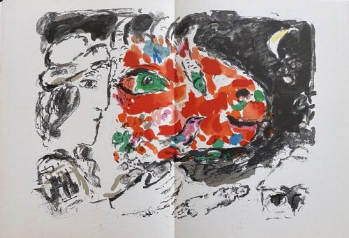 Derrire Le Miroir 198 Chagall, 1972. With 3 original lithographs