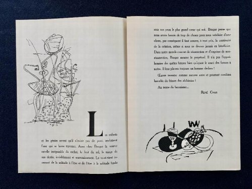 Derrire le Miroir 4 June 1947. With 1 original lithograph by G. Braque
