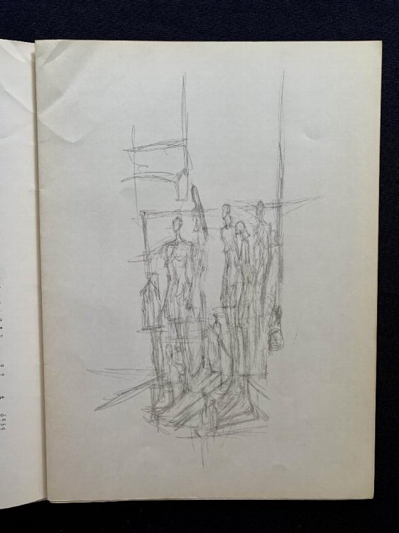 Derrire le Miroir 98 1957. With 3 lithographs by Giacometti