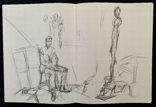 Derrire le Miroir 127 Giacometti, May 1961. With 14 original lithographs by Giacometti