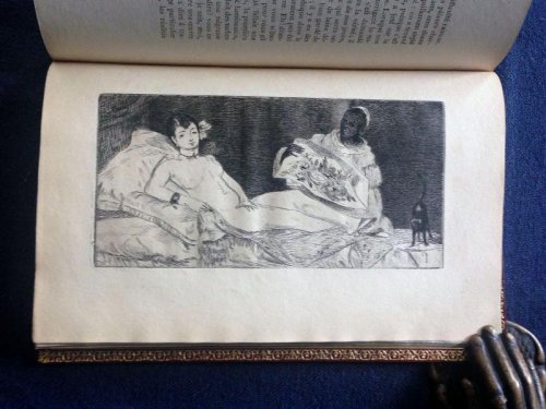 Manet by Zola. 1867. with Manet etching Olympia