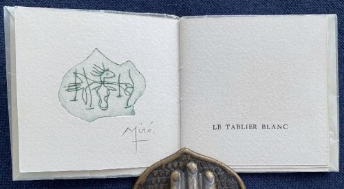 Le Tablier Blanc. With one original etching signed by Mir