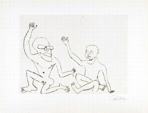 Etching From Santa Claus 1974. Signed