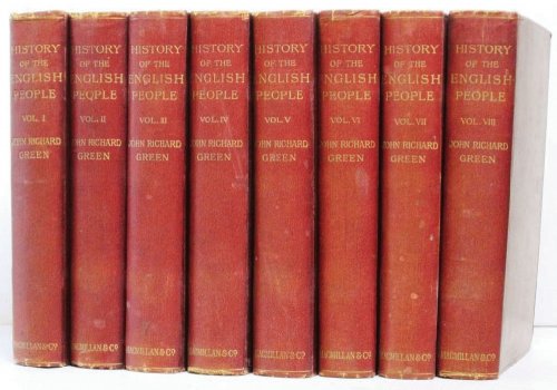 History Of The English People in 8 Volumes Eversley Edition