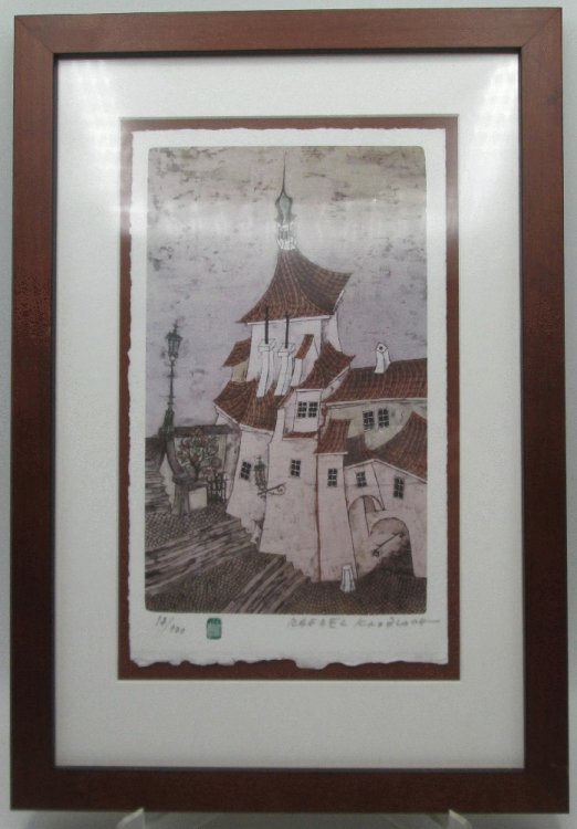 Color Print of Cockeyed Home Signed and Numbered Rafael Krodwall ()