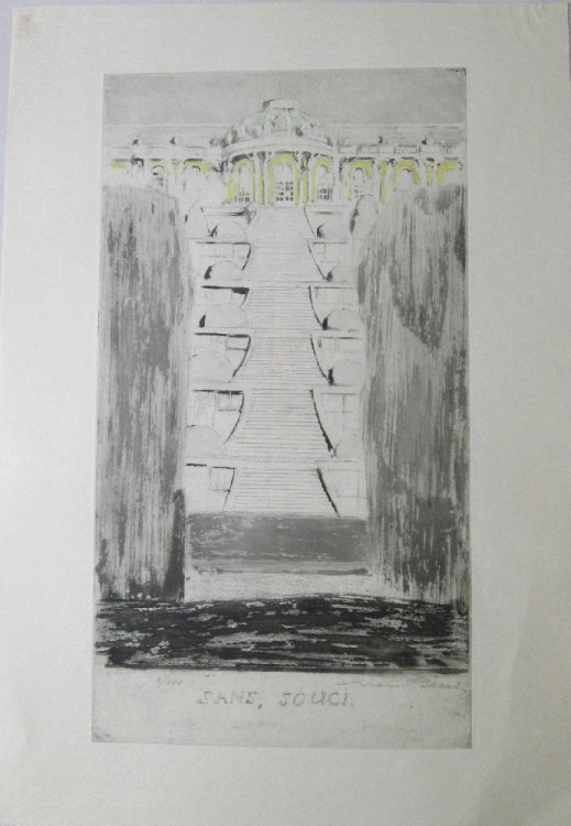 Four Etchings by Max Pollak from the Sans Souci Portfolio 1920