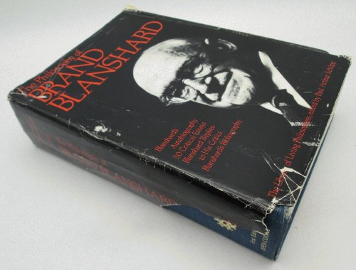 Philosophy of Brand Blanshard (Library of Living Philosophers)