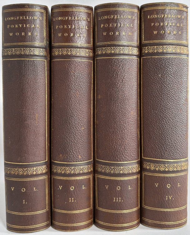 The Poetical Works of Henry Wadsworth Longfellow Four Volumes