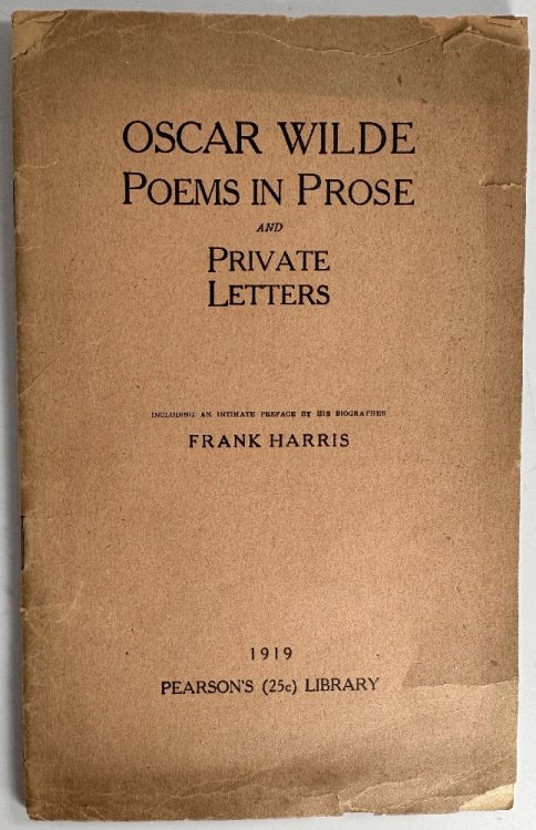 Oscar Wilde Poems in Prose and Private Letters