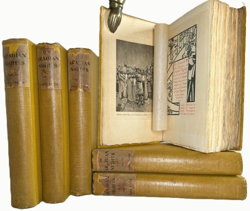 The Thousand & One Nights or Arabian Nights' Entertainments Large Paper Ltd Ed 6 Vol Set: Frank Brangwyn, Edward William Lane