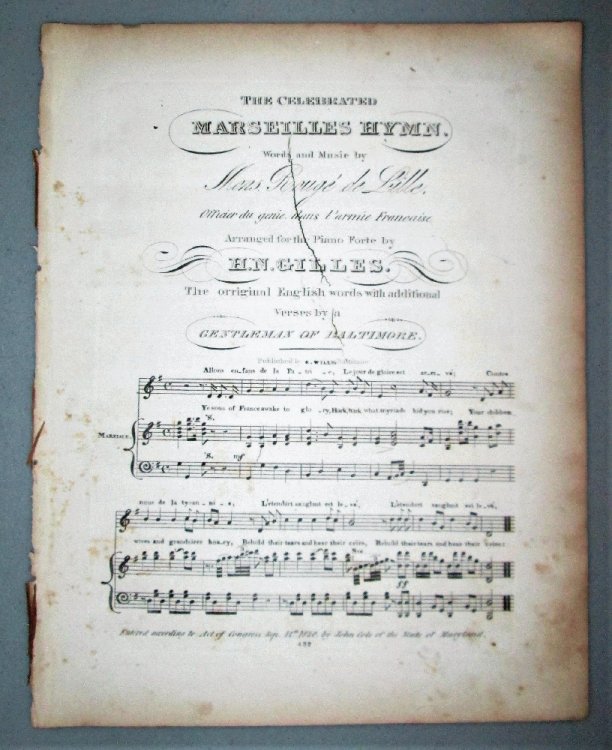 The Celebrated Marseilles Hymn:
