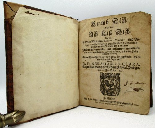 Reimb Dich Oder Ich Liss Dich: Abraham S. Clara