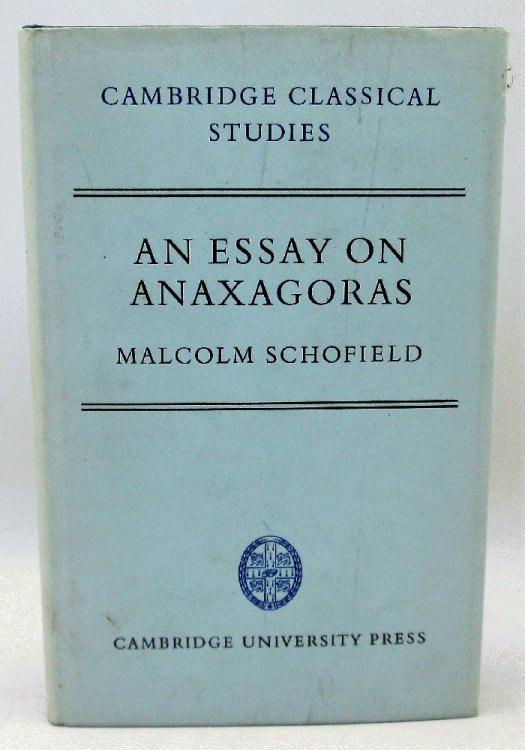 An Essay on Anaxagoras (Cambridge Classical Studies)