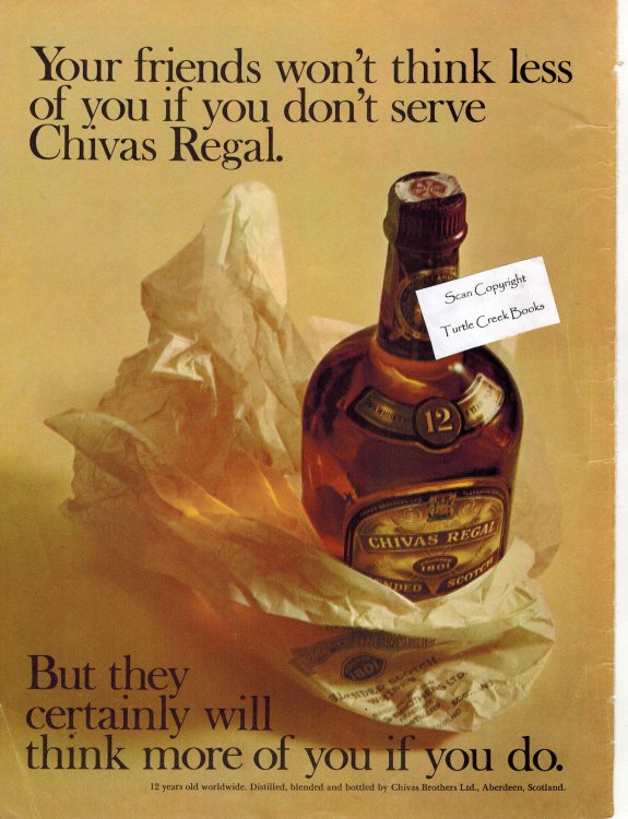 Chivas Regal Scotch Whiskey Ad - 1972 Vintage Advertisement