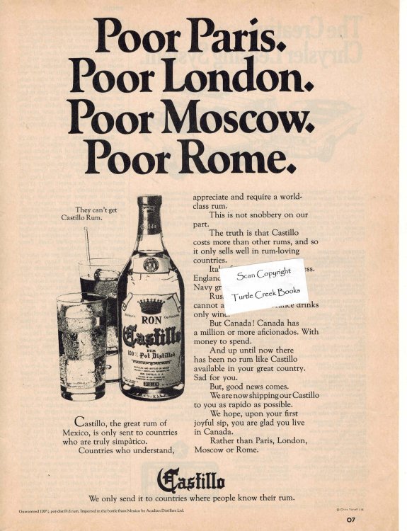 Castillo Ron ( Rum) Ad - 1972 Vintage Advertisement