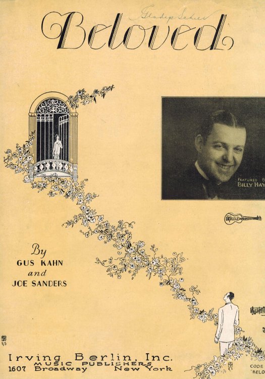 Beloved - Vintage Sheet Music - Billy Hays Cover