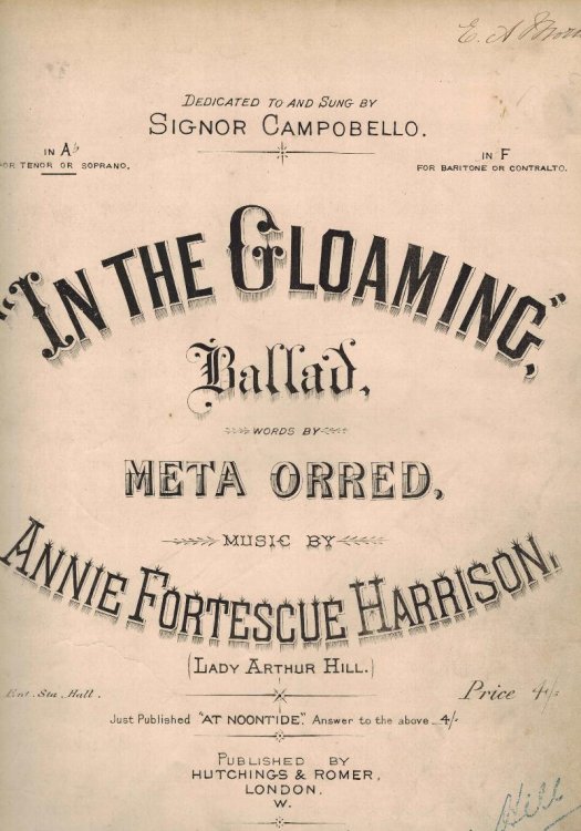 in the Gloaming Ballad - Piano Sheet Music