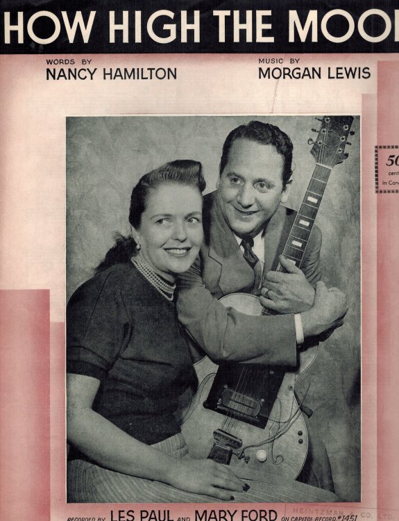 How High the Moon - Les Paul and Mary Ford Cover - Piano Sheet Music