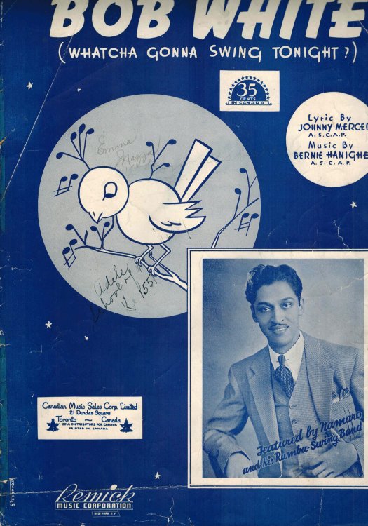 Bob White Whatcha Gonna Swing Tonight - Piano Sheet Music