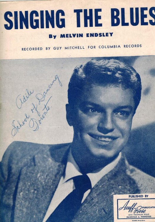 Singing the Blues - Piano Sheet Music - Guy Mitchell Cover