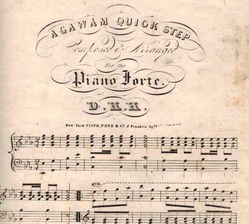Agawam Quick Step - Vintage Piano Sheet Music