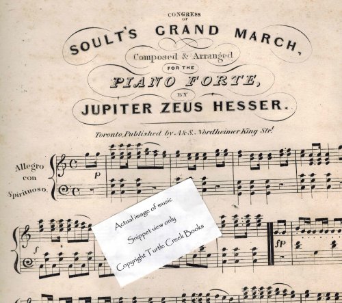 Congress of Soult's Grand March - Vintage Piano Sheet Music