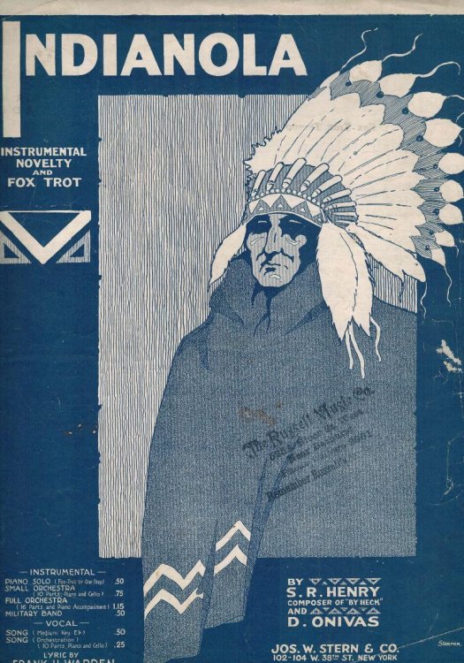 Indianola - Vintage Sheet Music for Piano ( Novelty & Foxtrot )