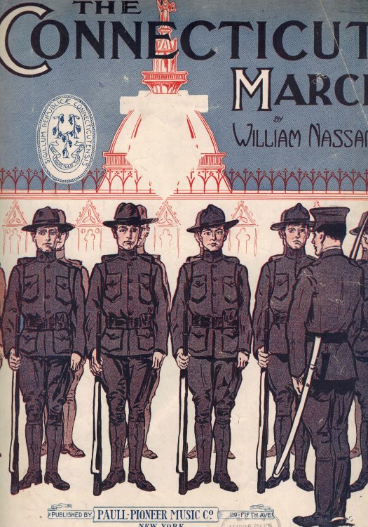 Connecticut March Vintage Sheet Music