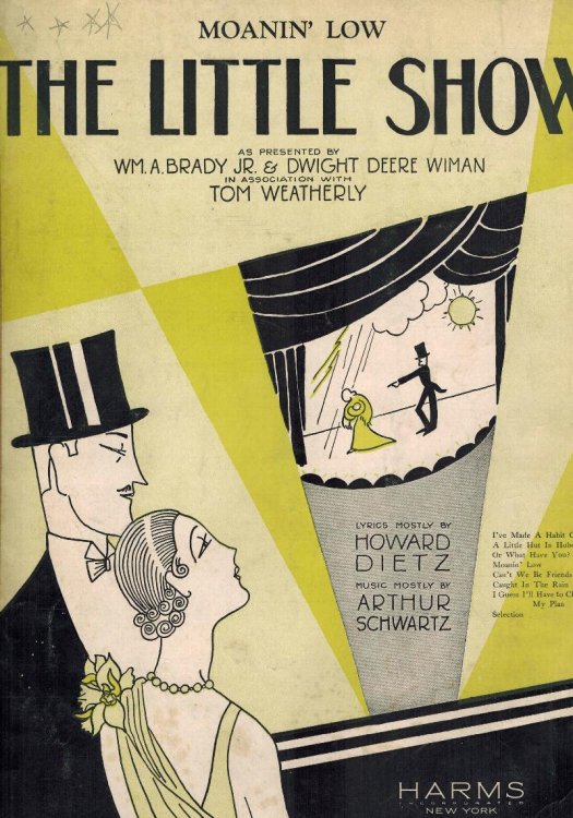 Moanin' ( Moaning ) Low - Vintage Sheet Music from the Little Show