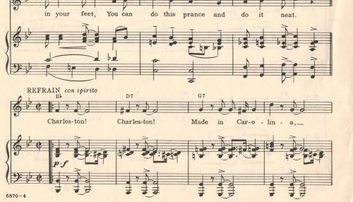 Charleston - Sheet Music from runnin' Wild