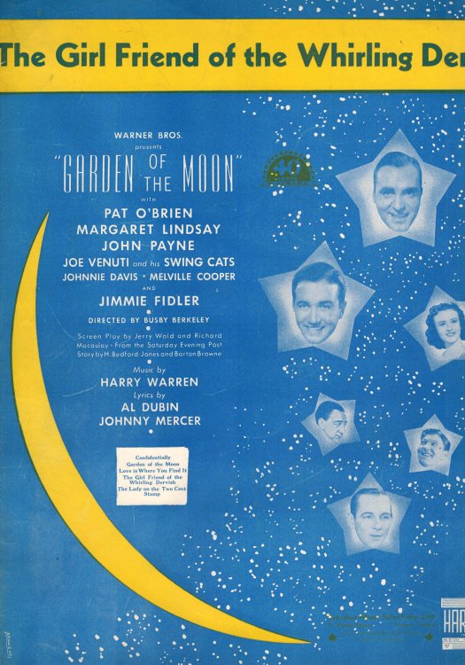 Girl Friend of the Whirling Dervish - Sheet Music