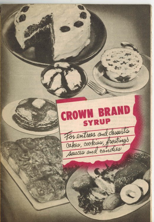 Crown Brand Syrup Cookbook - Vintage Booklet