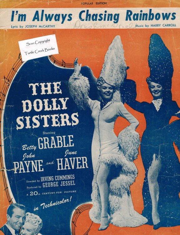 I'm Always Chasing Rainbows - Sheet Music - Dolly Sisters Cover